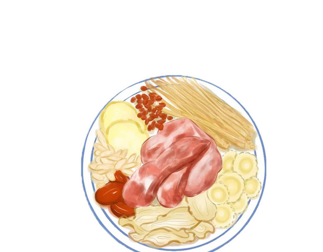 手绘羊肉 免扣素材