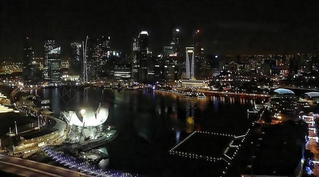 上海 中国 亚洲 架构 摩天大楼 现代 夜 全景 城市