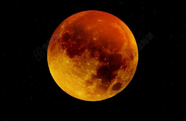 月球 血月 满月 月光 神秘 夜