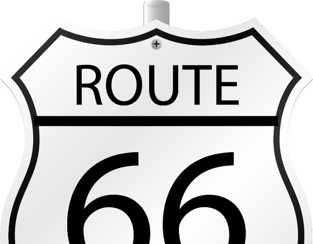 美国66号公路牌