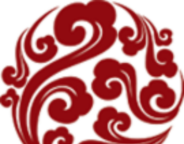 云气暗红图案