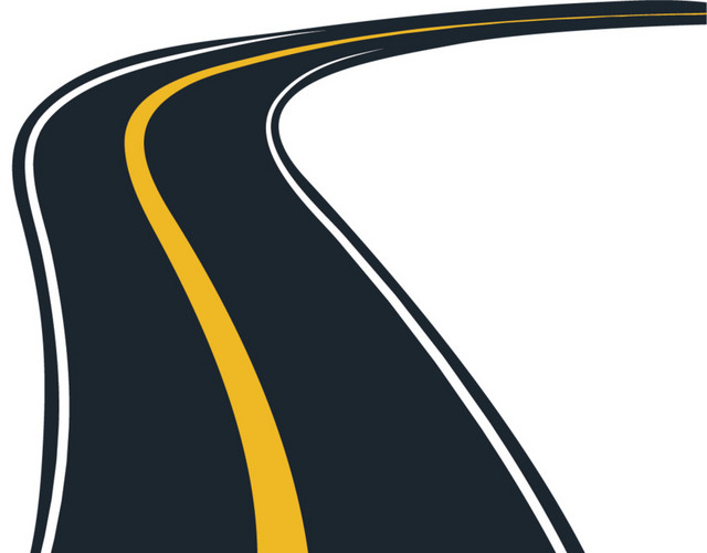 卡通矢量公路
