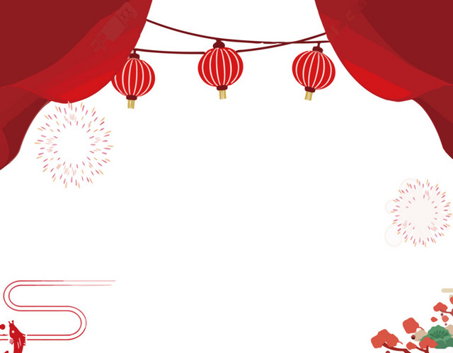 春节年夜饭卡通手绘矢量图