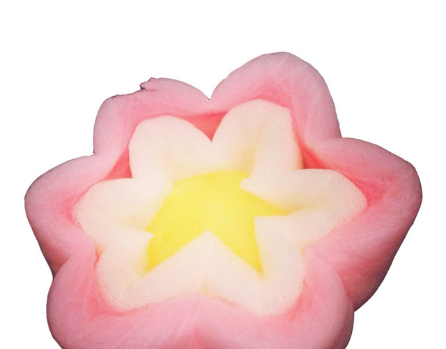 花朵形状棉花糖