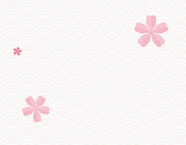 日本樱花祥云背景