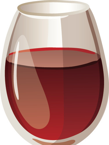 卡通酒酒杯