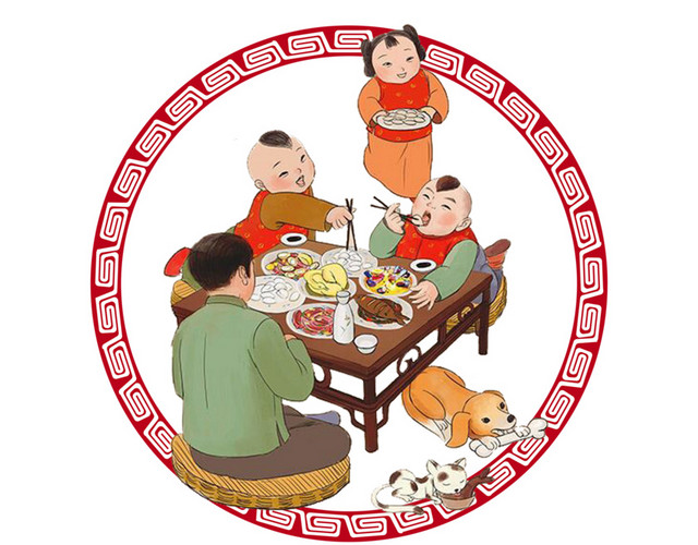 团圆饭元素