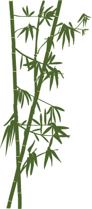 扁平化竹子矢量素材