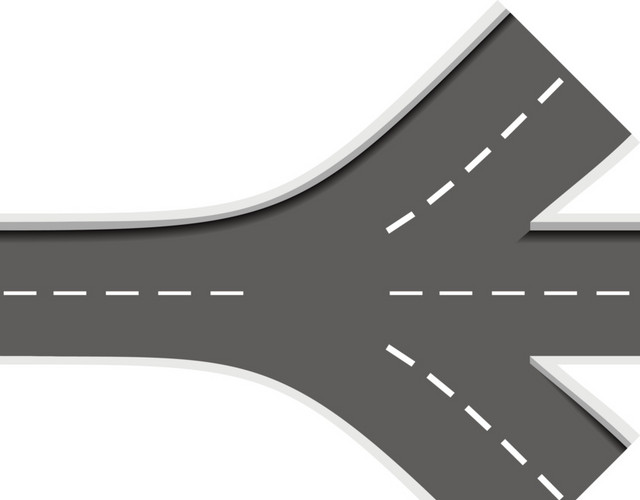 卡通矢量公路素材图