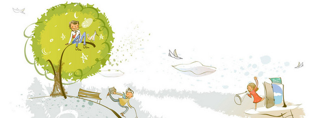 儿童节插画促销BANNER