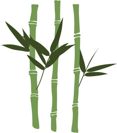 青色竹子素材