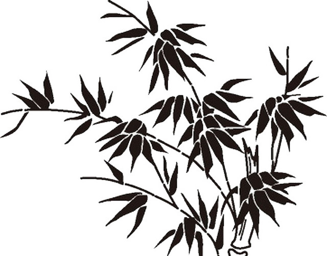 水墨竹子素材