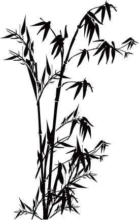 扁平竹子矢量元素