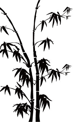 扁平化竹子矢量元素