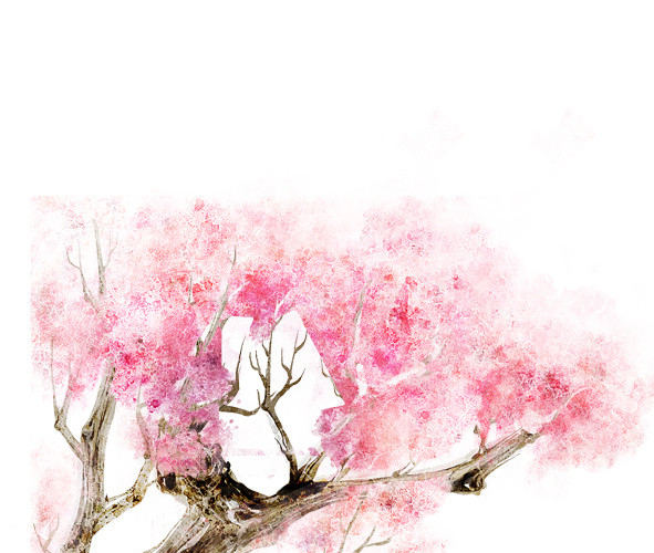 水墨樱花