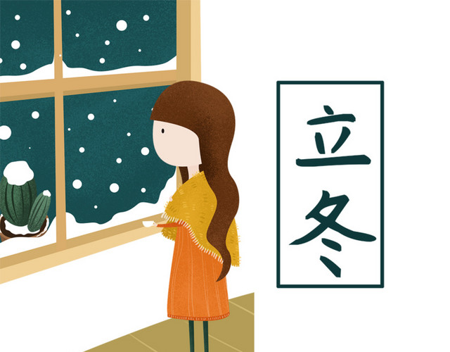 下雪啦素材