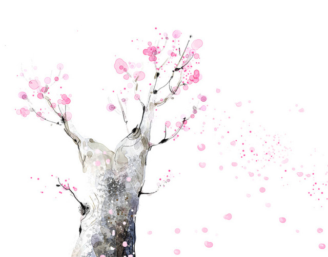 桃花瓣雨