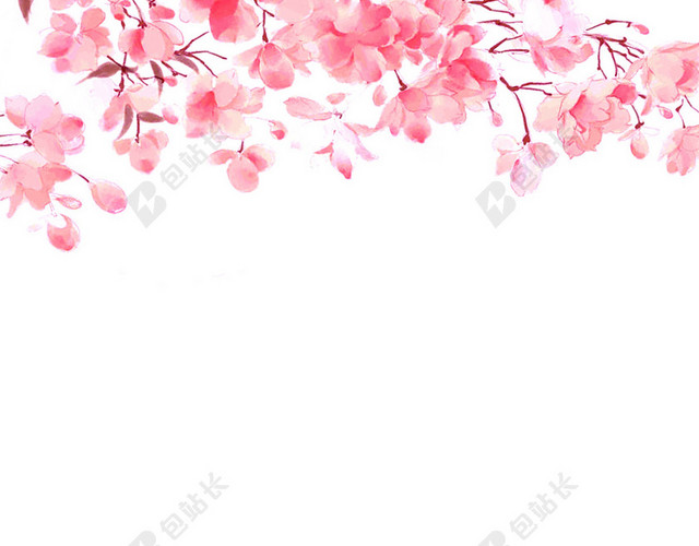 三生三世十里桃花浪漫唯美背景素材