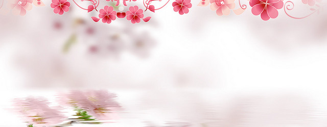 粉嫩桃花背景图