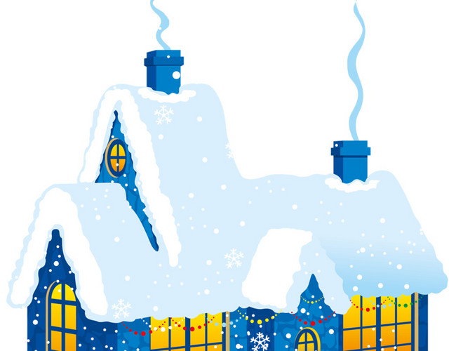 冬季雪地背景
