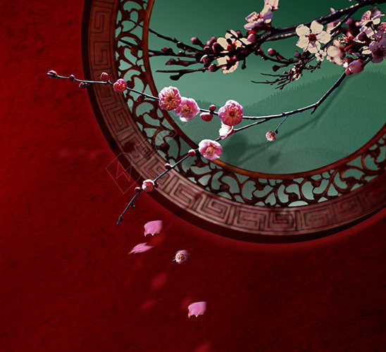 女士旗袍聚划算主图背景