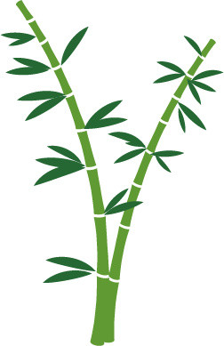 手绘竹子矢量素材
