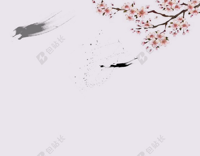 中国风江南清明节海报背景素材