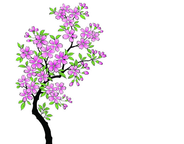 樱花树日本樱花季