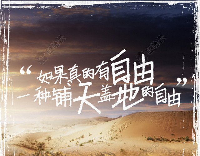 向往自由的海报宣传