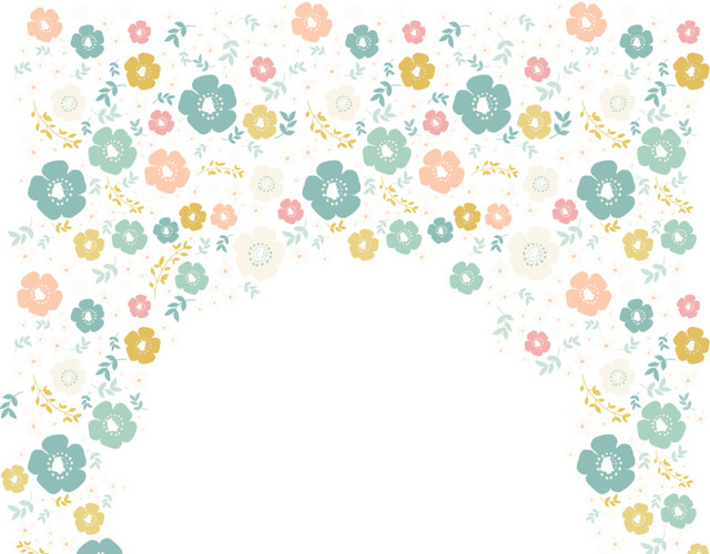 碎花底纹