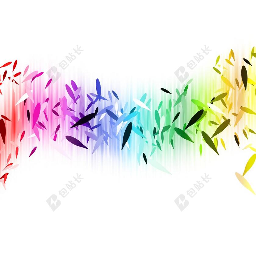 彩色的金鱼背景图片