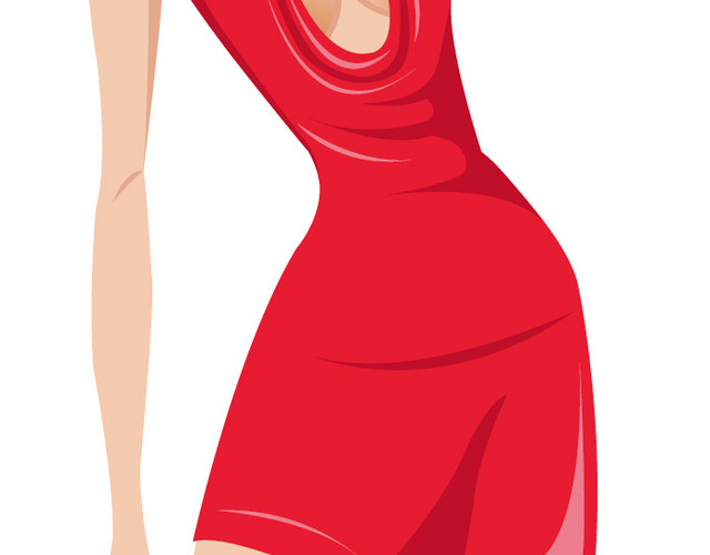 创意短发女人素材图