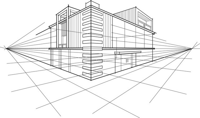 矢量线条建筑素材