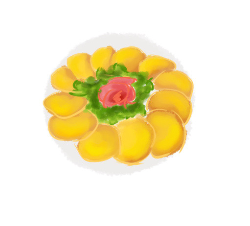 手绘南瓜饼