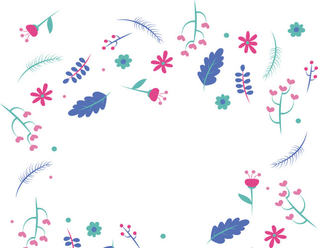 漂浮的碎花花纹