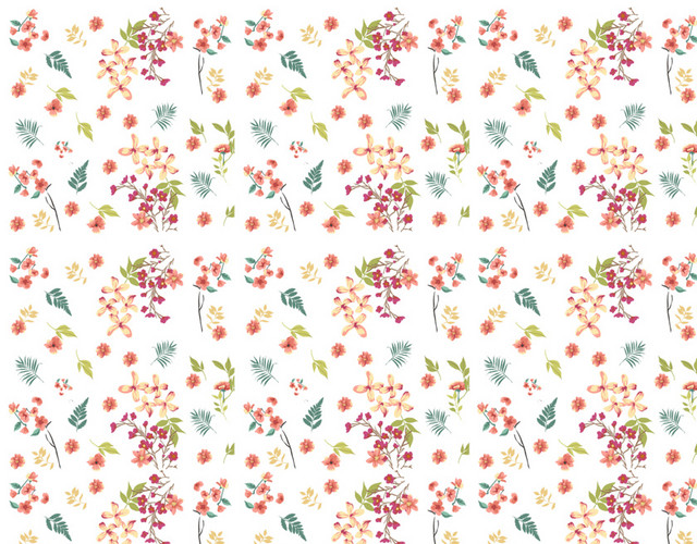 鲜花墙碎花