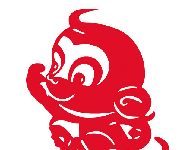 金猴剪纸