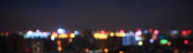 虚化夜景BANNER创意背景