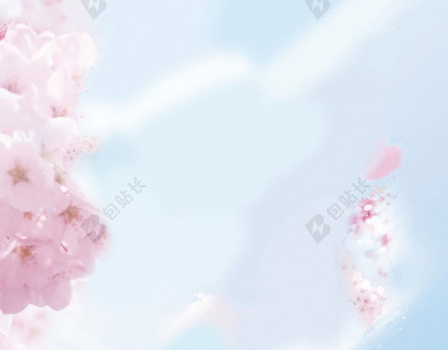 樱花清新背景