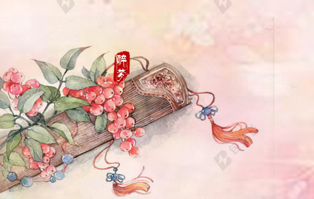 梦幻中国风古卷樱花