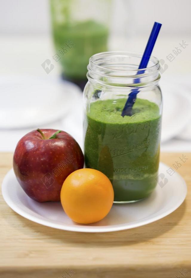 冰沙 素食 果汁 厨房 水果 健康 蔬菜 营养 喝 绿色