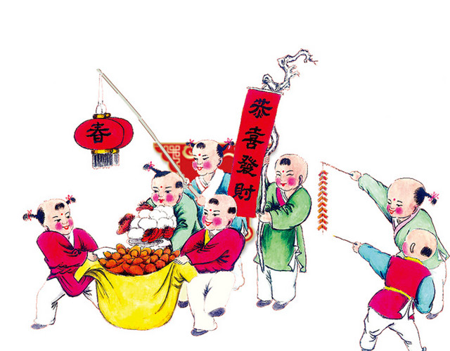 新年卡通人物新年卡通人物免费下载   卡通素材  新年素材