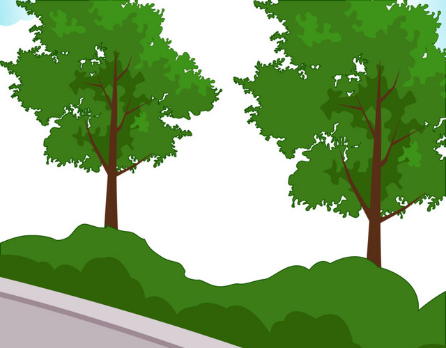 矢量马路边