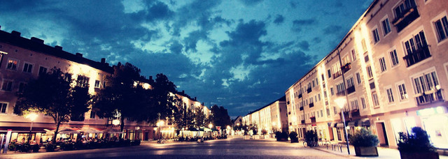 欧式夜晚街景BANNER