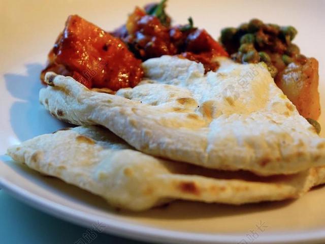 馕饼一起吃 KHAMIRI 面包 小吃 印度 MASALA 鸡