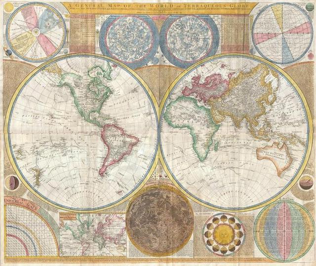 世界地图 大洲 环球 全球 地图 历史 老 全国 国际