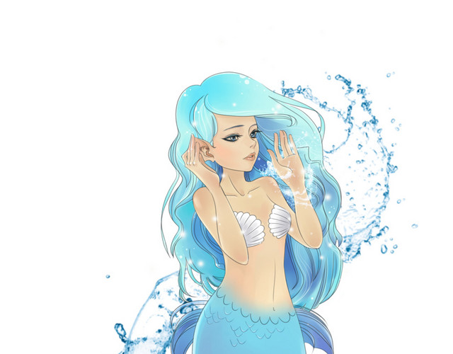 蓝色美人鱼