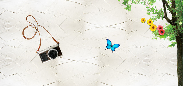 学生毕业纪念册青春清新背景BANNER