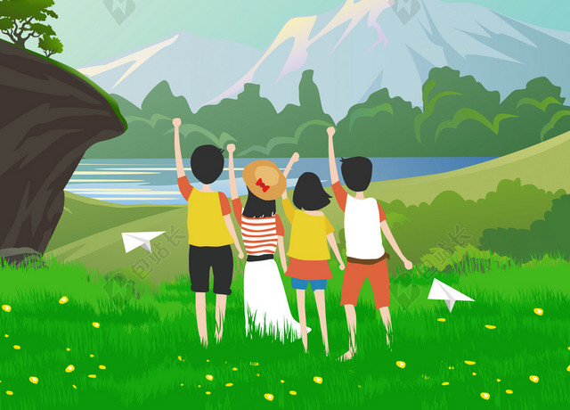 手绘创意毕业季旅游海报