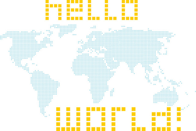 简约格网世界地图